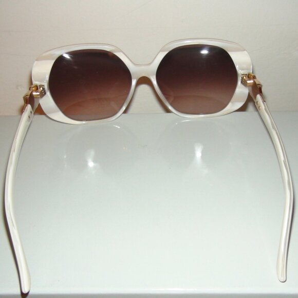 NWOC Judith Leiber Opal Cream Ivory Jeweled Sunglasses main image 2